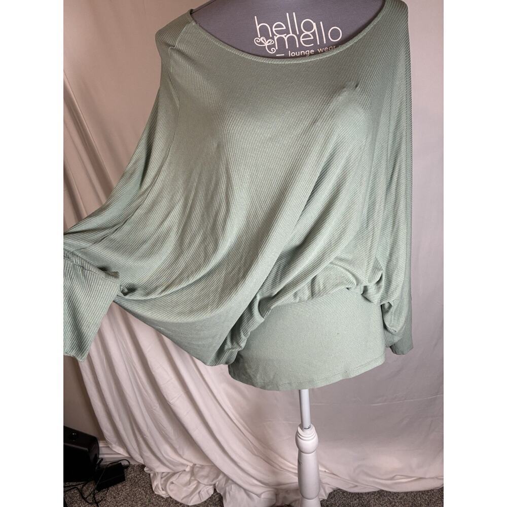 💰Miracle Berry Womens Medium Maxi Dress Gray Stretch Jersey Tapered leg Dolman - Picture 4 of 9